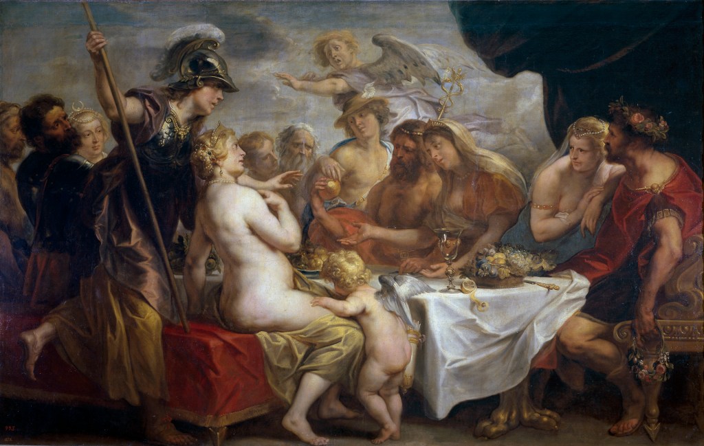 The judgement of Paris from greek mythology